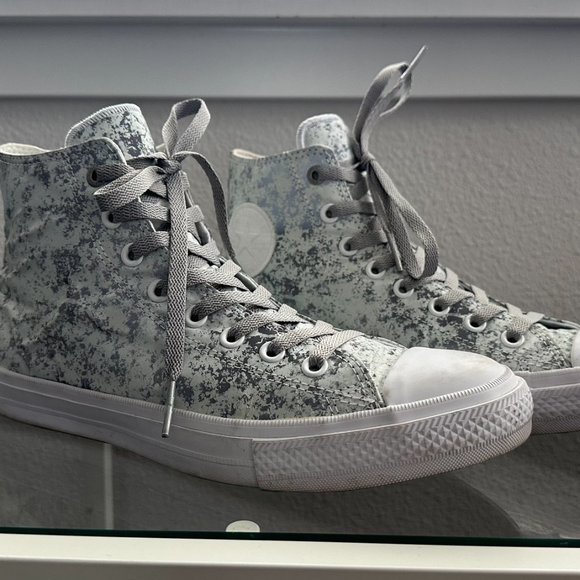 Converse Chuck II HI TOPS PURE SILVER SIZE 10 M / 12 W (154889C) - Picture 2 of 6